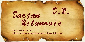 Darjan Milunović vizit kartica